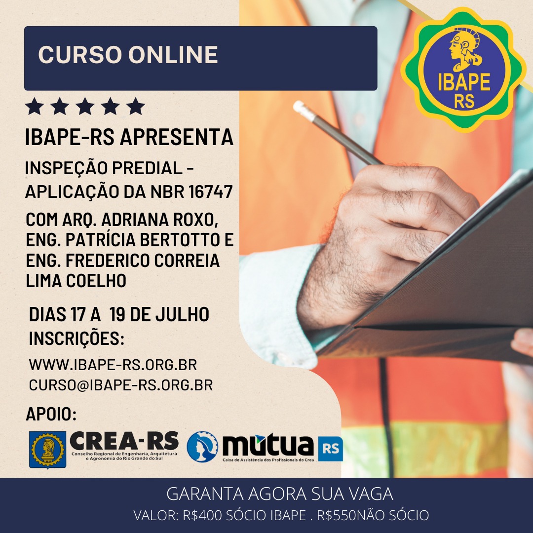 Curso de Planta de Valores Genéricos – Online – IBAPE RS